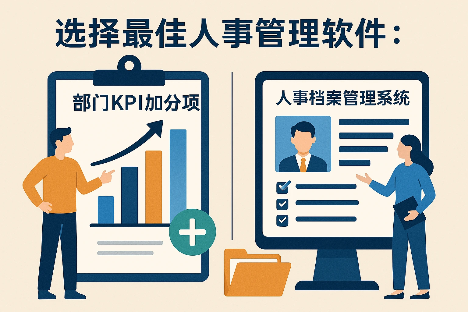 选择最佳人事管理软件:部门KPI加分项与人事档案管理系统全面解析