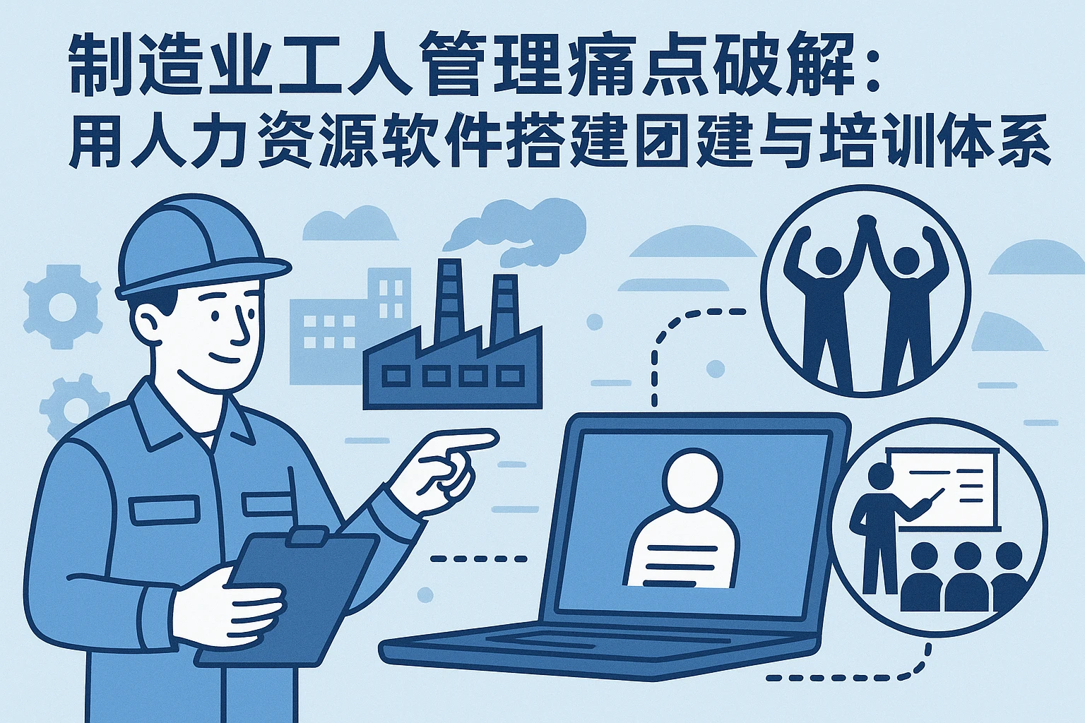 制造业工人管理痛点破解：用人力资源软件搭建团建与培训的高效体系