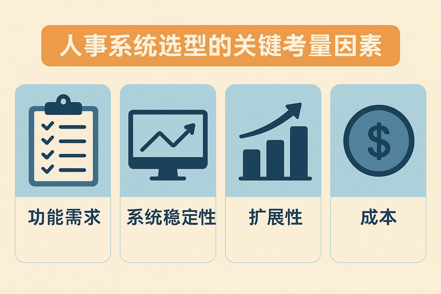 人事系统选型的关键考量因素