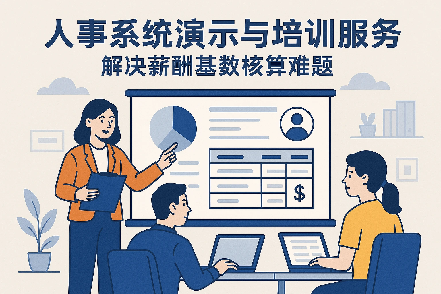 人事系统演示与培训服务：解决薪酬基数核算难题