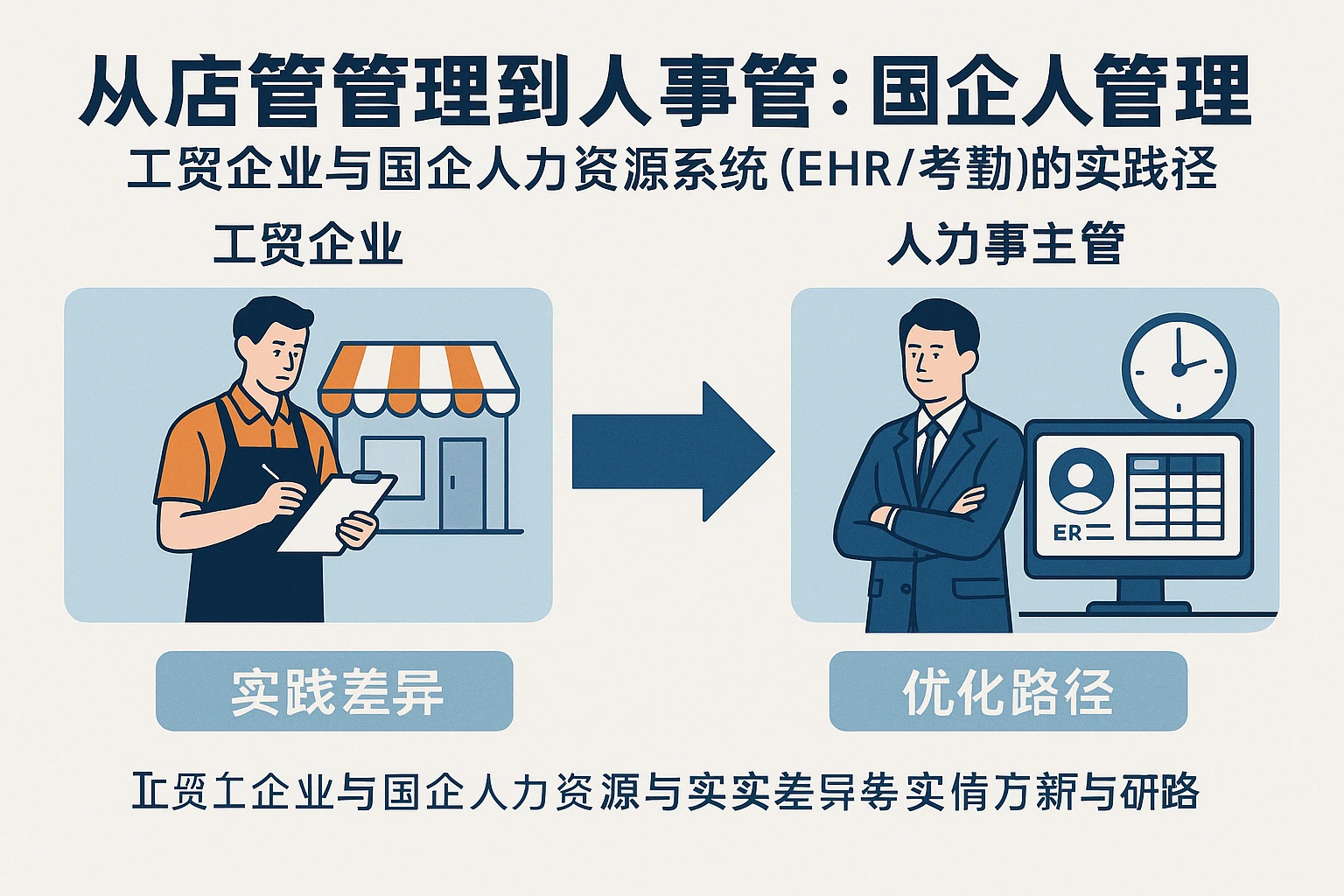 从店面管理到人事主管：工贸企业与国企人力资源系统（EHR/考勤）的实践差异与优化路径