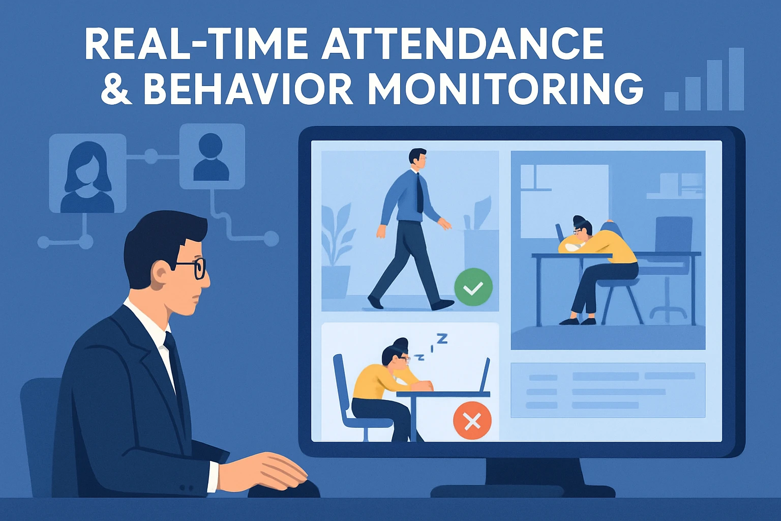 实时考勤与行为监控