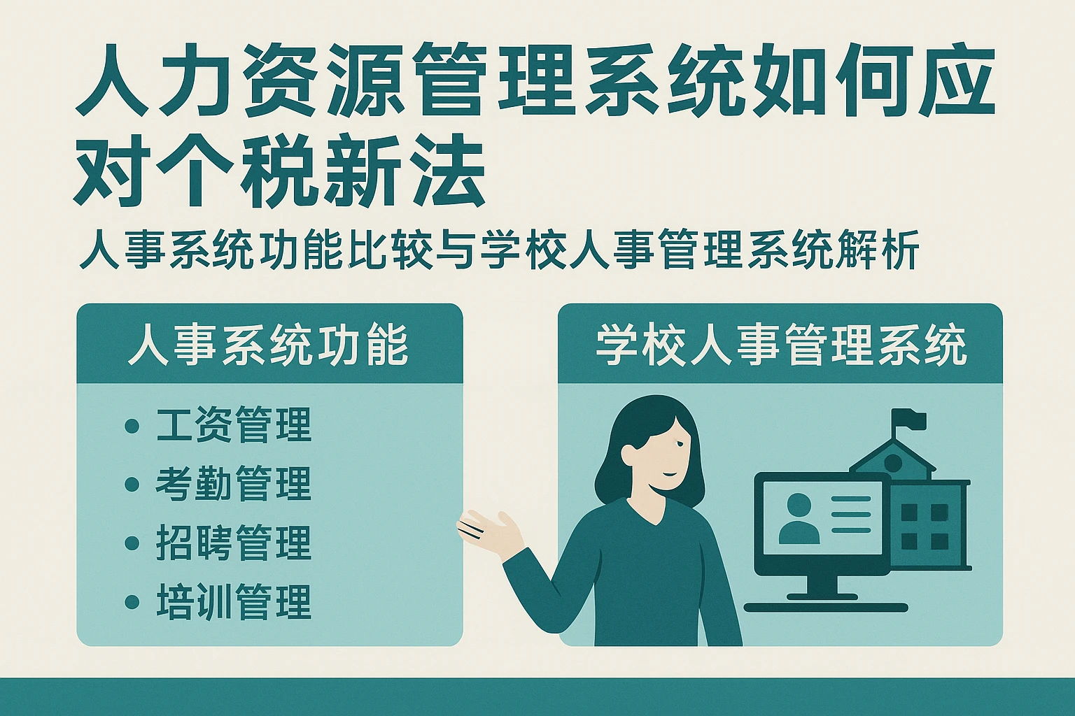人力资源管理系统如何应对个税新法——人事系统功能比较与学校人事管理系统解析