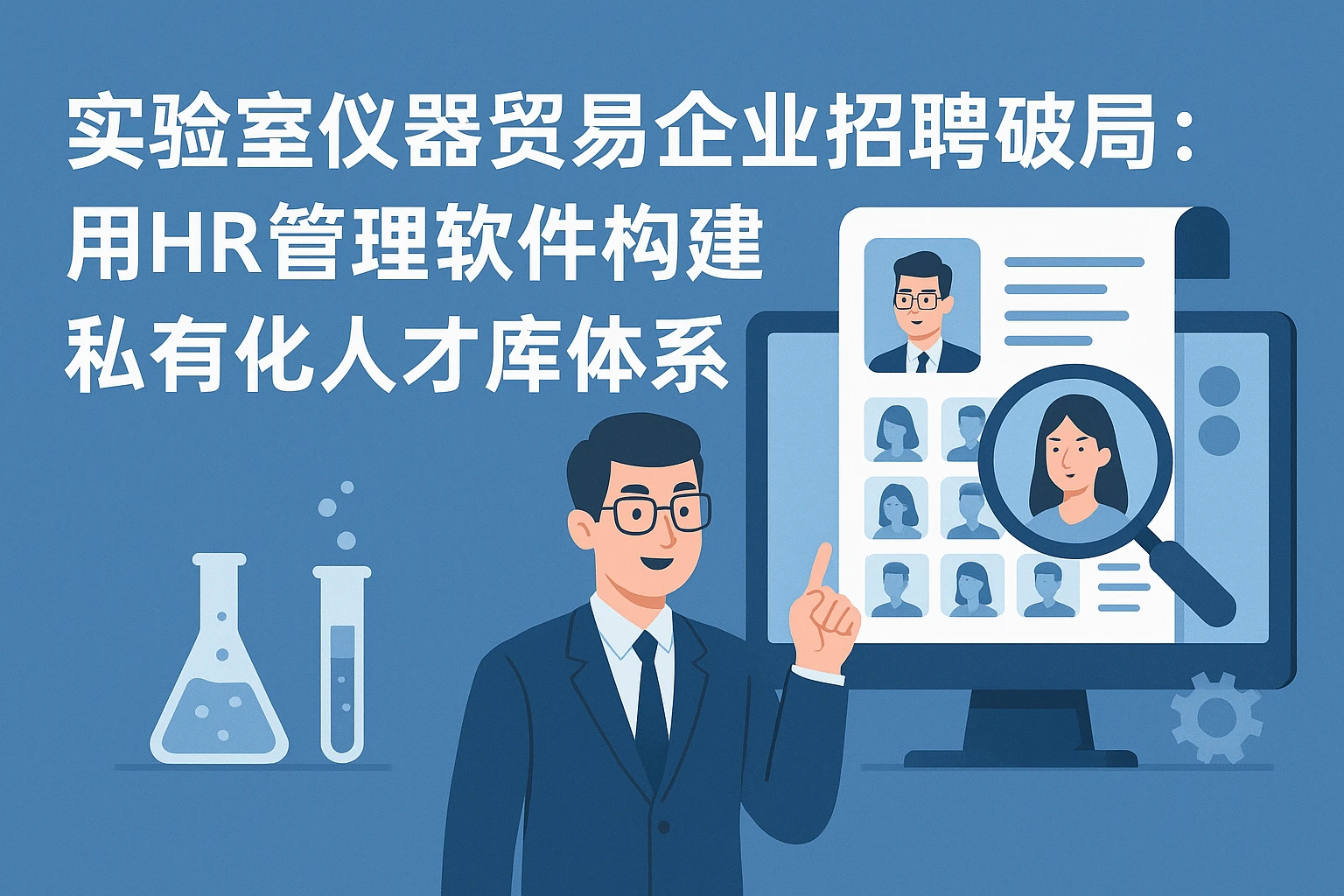 实验室仪器贸易企业招聘破局：用HR管理软件构建私有化人才库体系