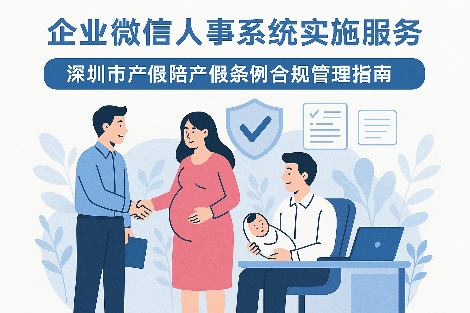 企业微信人事系统实施服务:深圳市产假陪产假条例合规管理指南