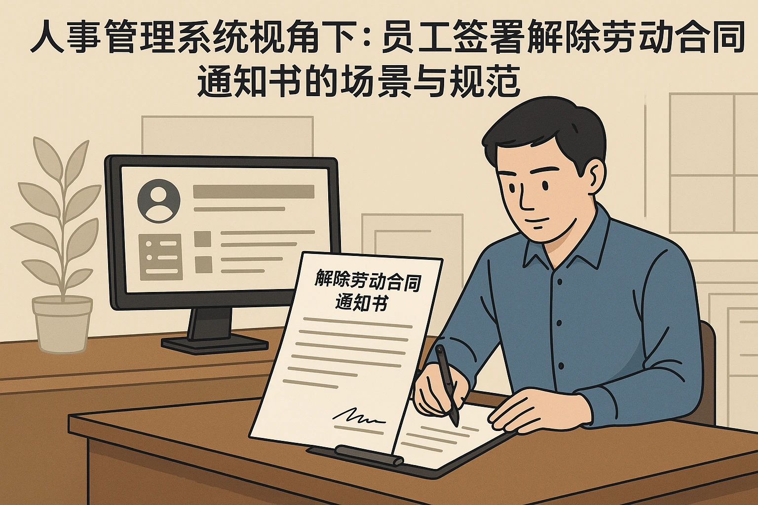 人事管理系统视角下：员工签署解除劳动合同通知书的场景与规范