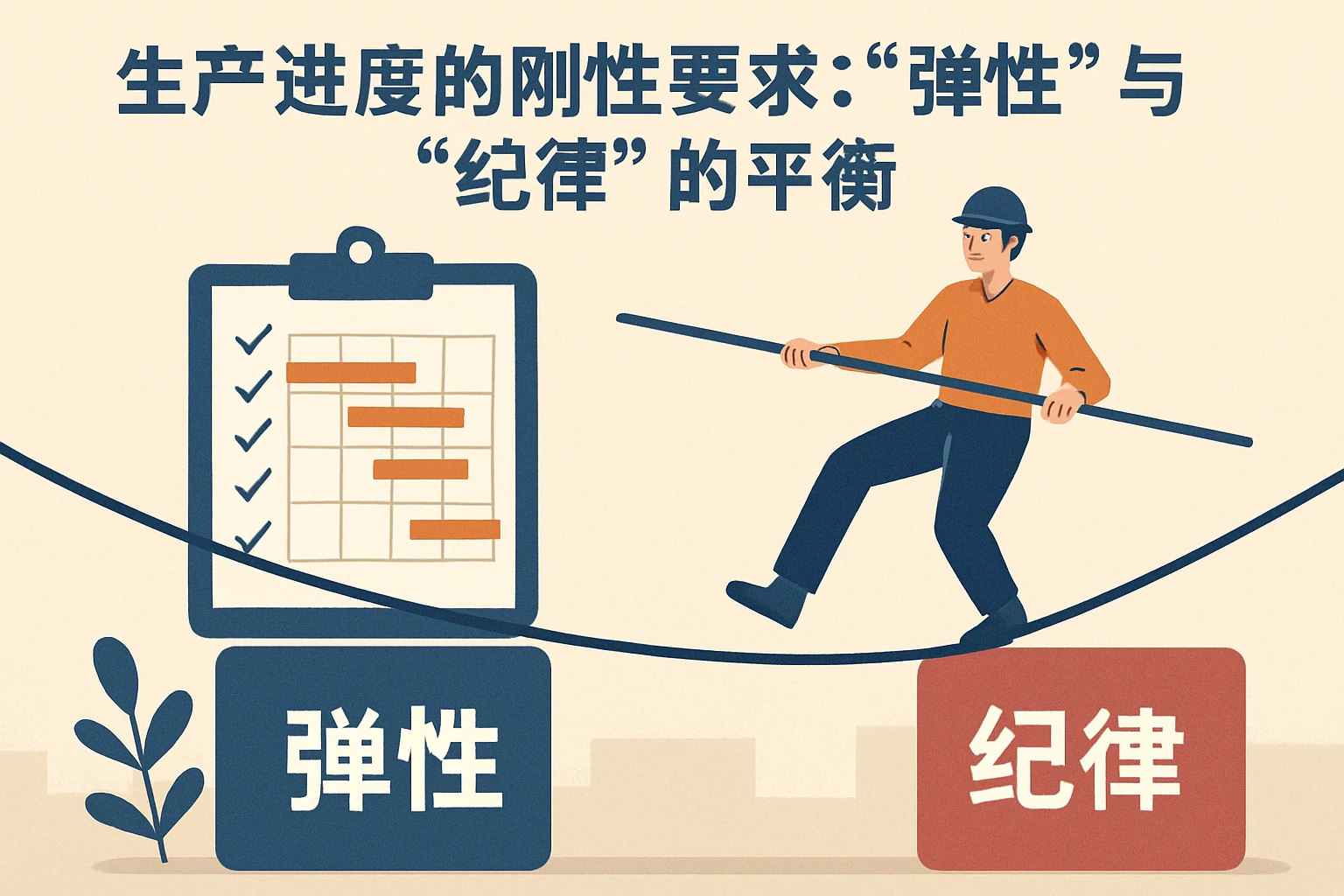 2. 生产进度的刚性要求：“弹性”与“纪律”的平衡
