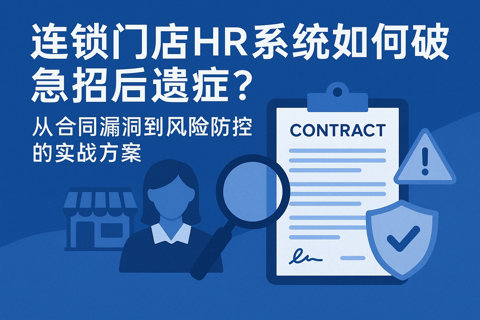 连锁门店HR系统如何破解急招后遗症？从合同漏洞到风险防控的实战方案