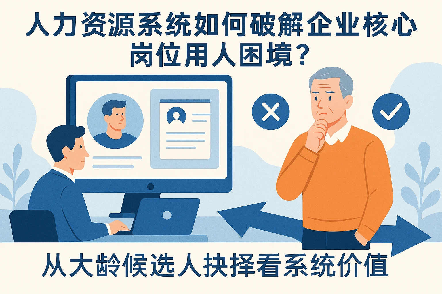 人力资源系统如何破解企业核心岗位用人困境?从大龄候选人抉择看系统价值