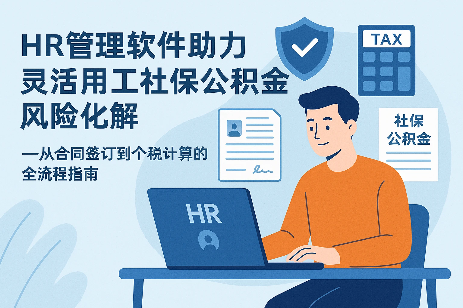 HR管理软件助力灵活用工社保公积金风险化解——从合同签订到个税计算的全流程指南