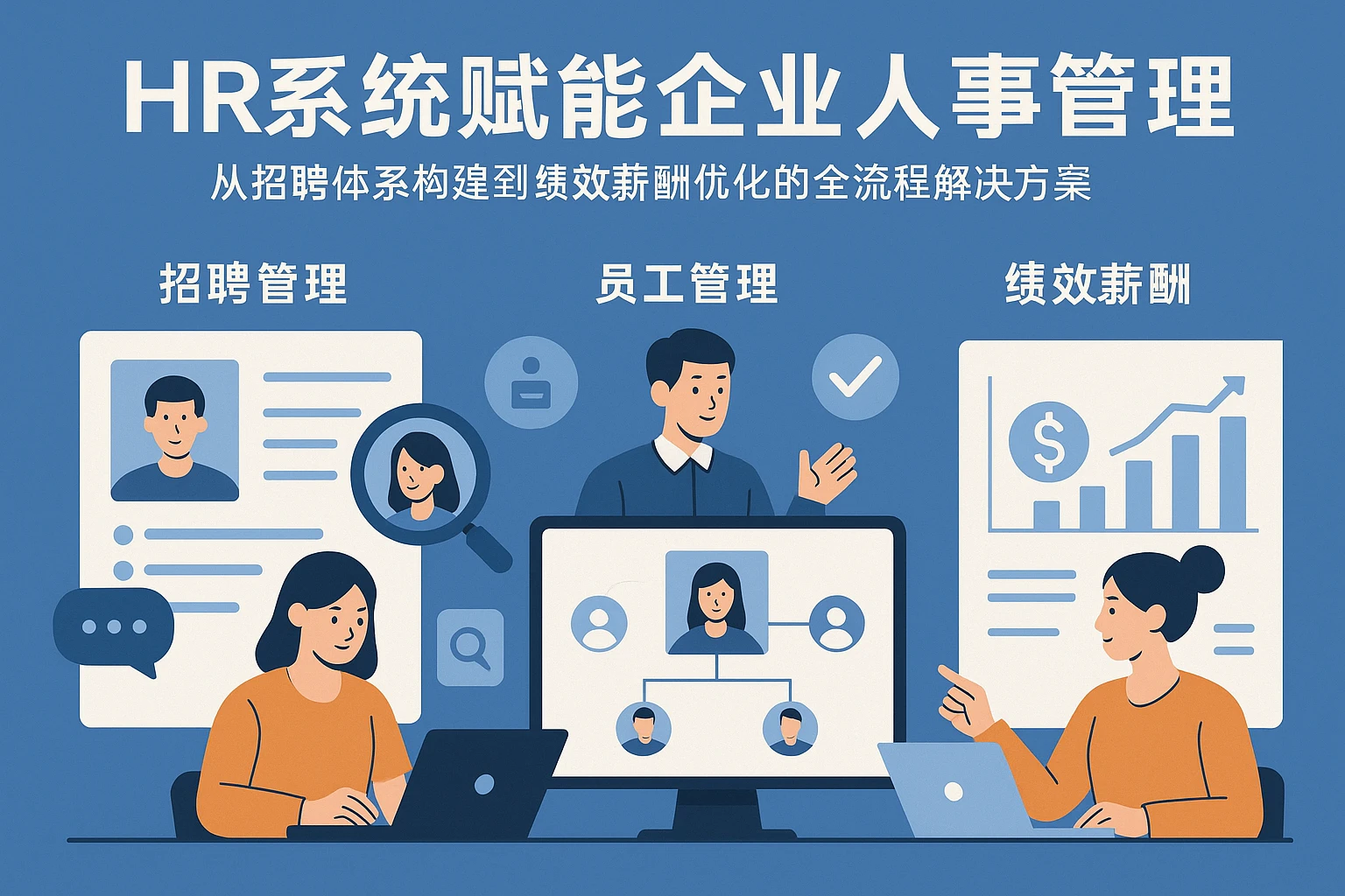 HR系统赋能企业人事管理:从招聘体系构建到绩效薪酬优化的全流程解决方案