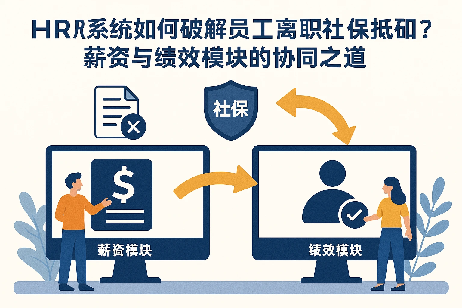 HR系统如何破解员工离职社保抵扣难题?薪资与绩效模块的协同之道