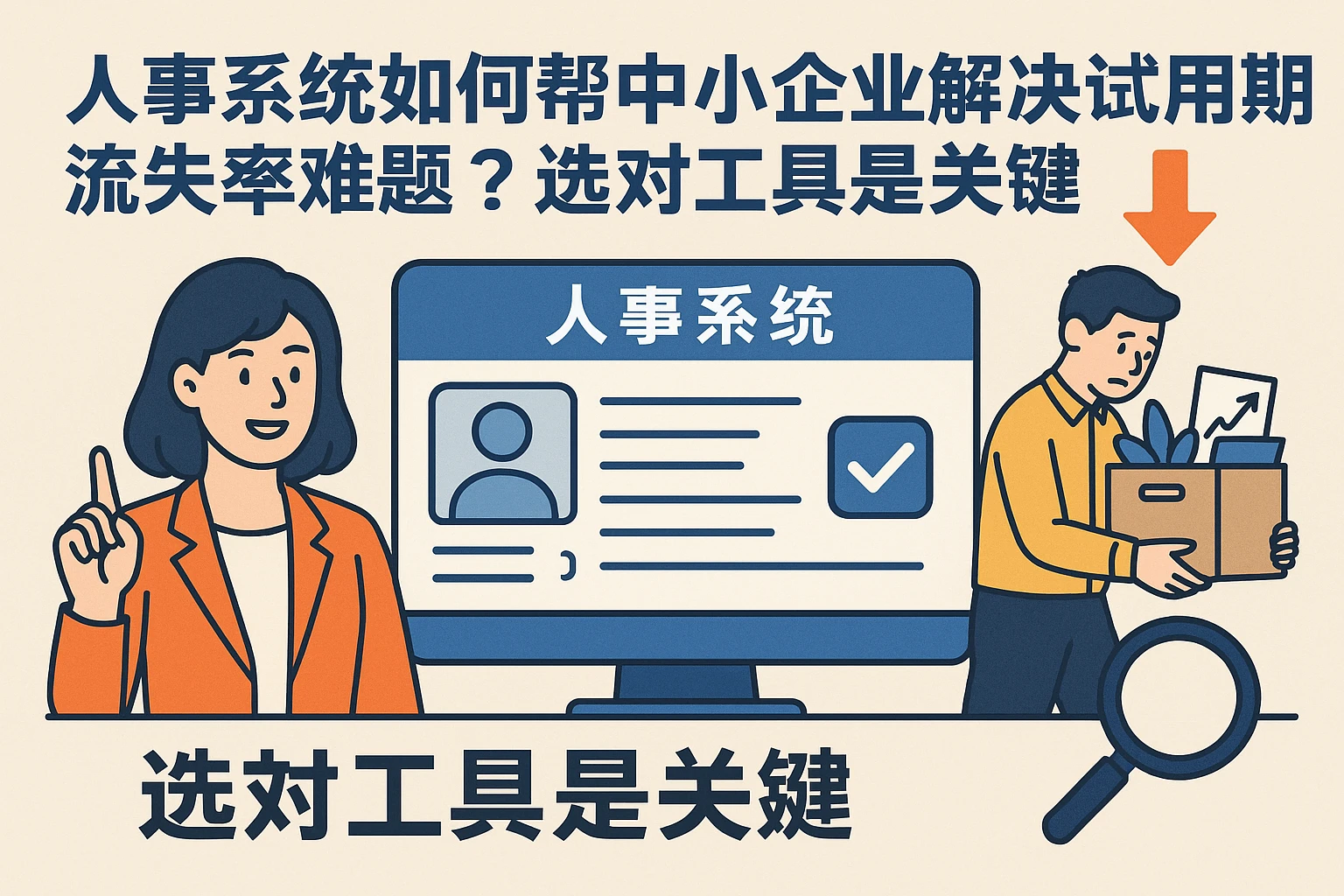 人事系统如何帮中小企业解决试用期流失率难题?选对工具是关键