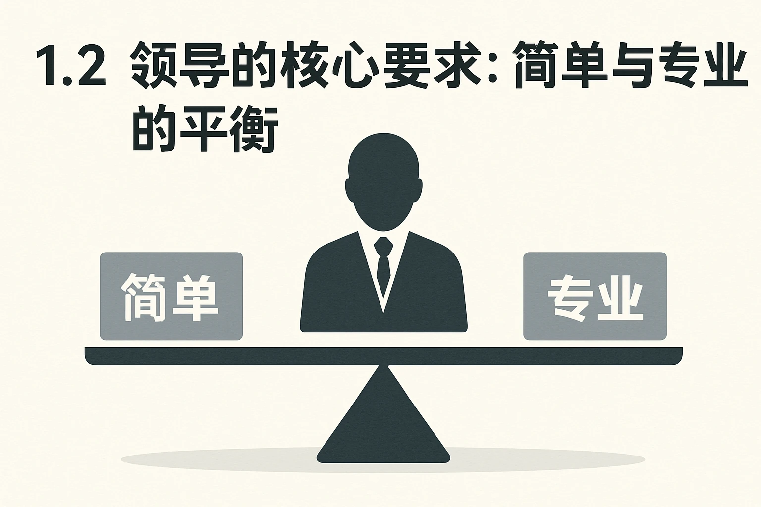 1.2 领导的核心要求：简单与专业的平衡
