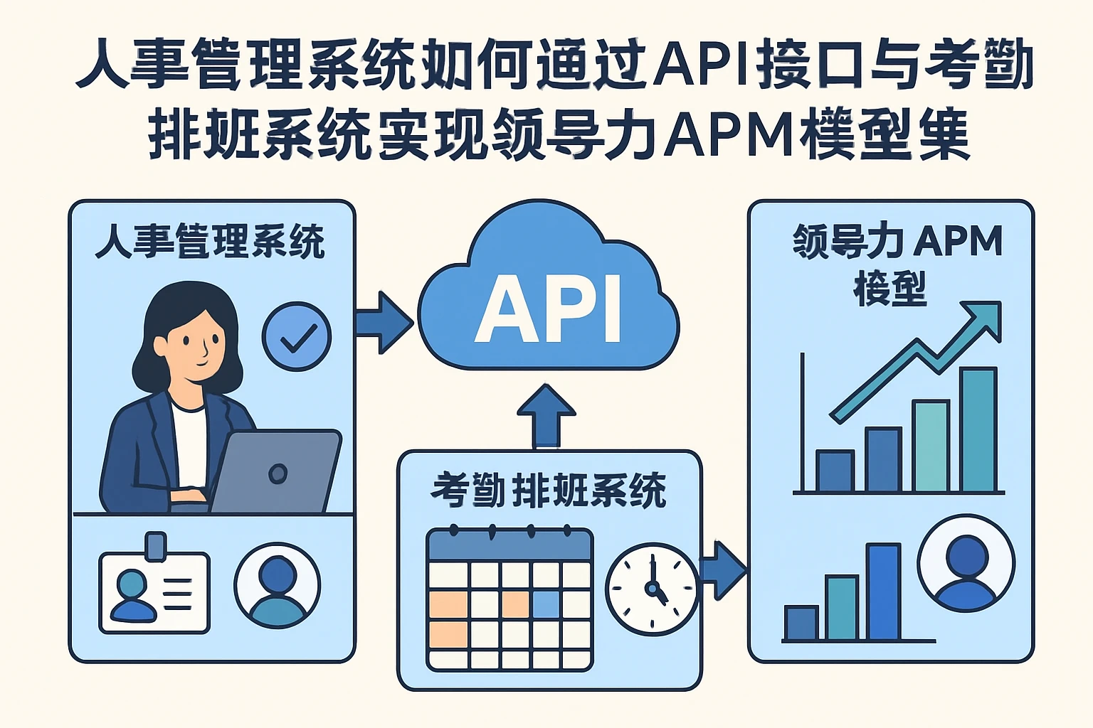 人事管理系统如何通过API接口与考勤排班系统实现领导力APM模型集成