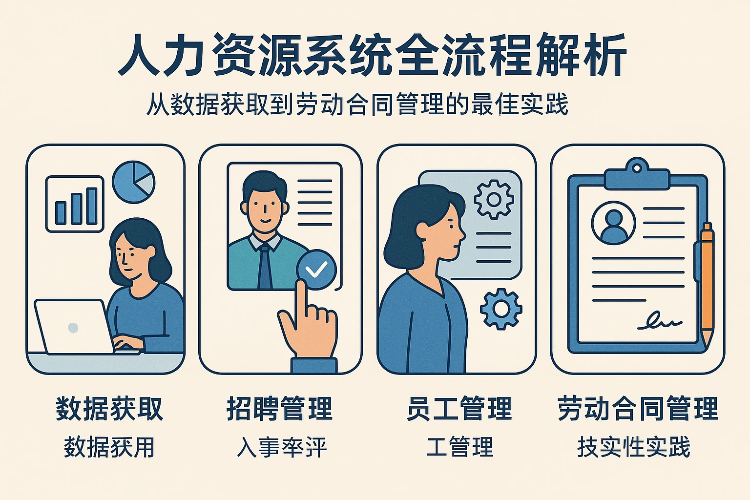 人力资源系统全流程解析：从数据获取到劳动合同管理的最佳实践