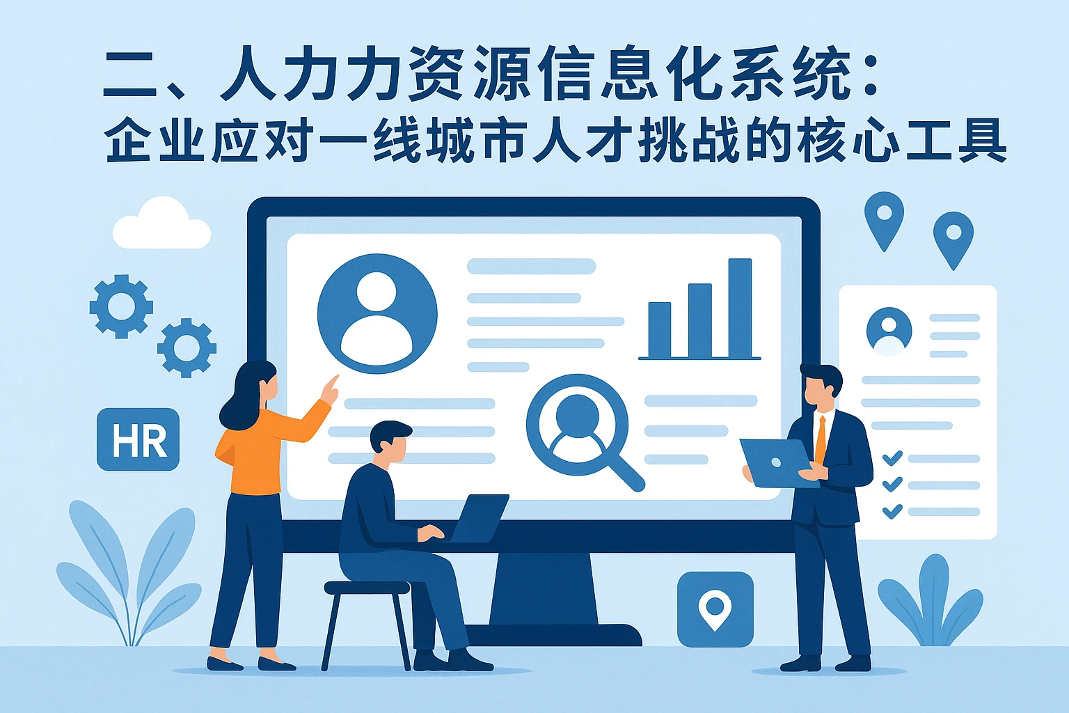 二、人力资源信息化系统：企业应对一线城市人才挑战的核心工具