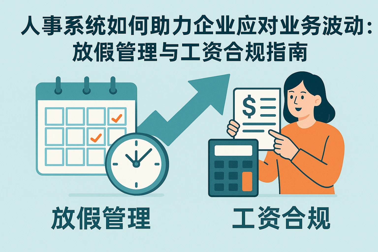 人事系统如何助力企业应对业务波动：放假管理与工资合规指南