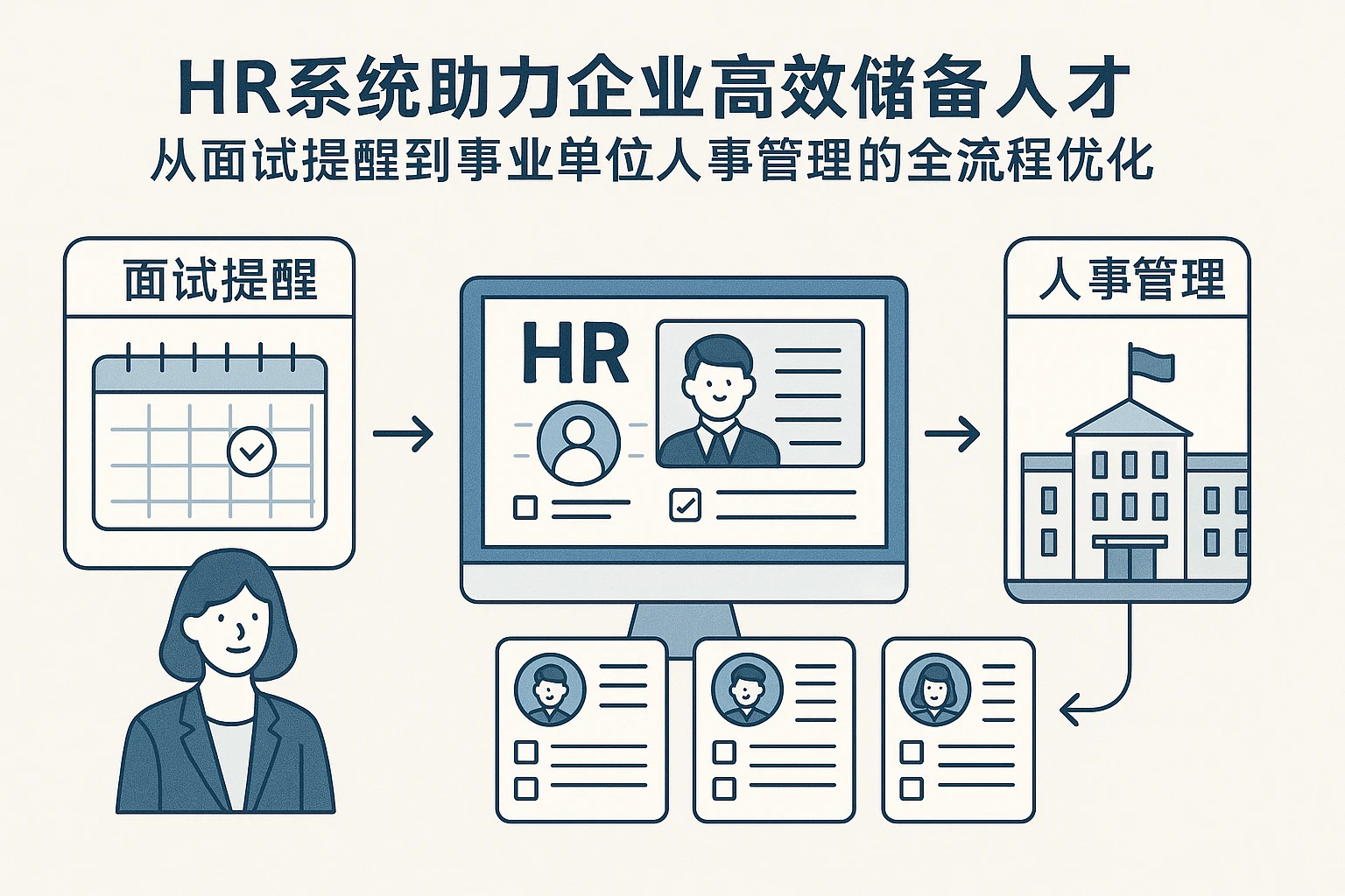 HR系统助力企业高效储备人才：从面试提醒到事业单位人事管理的全流程优化