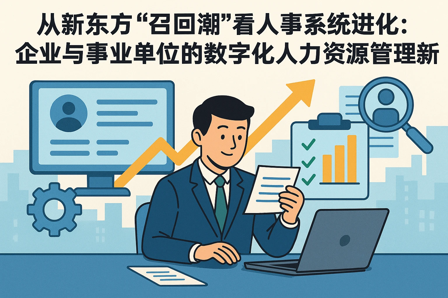 从新东方“召回潮”看人事系统进化:企业与事业单位的数字化人力资源管理新逻辑