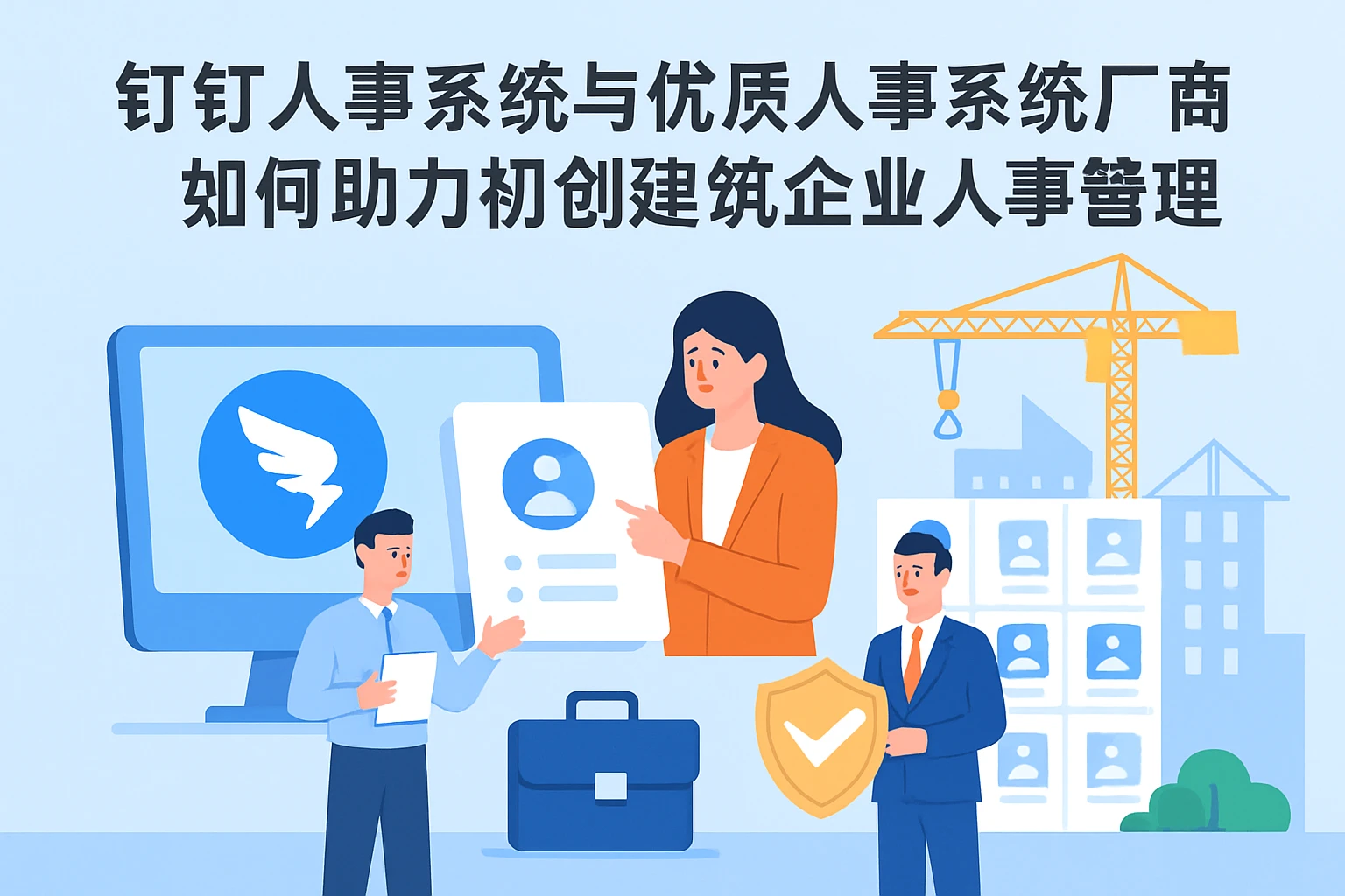 钉钉人事系统与优质人事系统厂商如何助力初创建筑企业人事管理