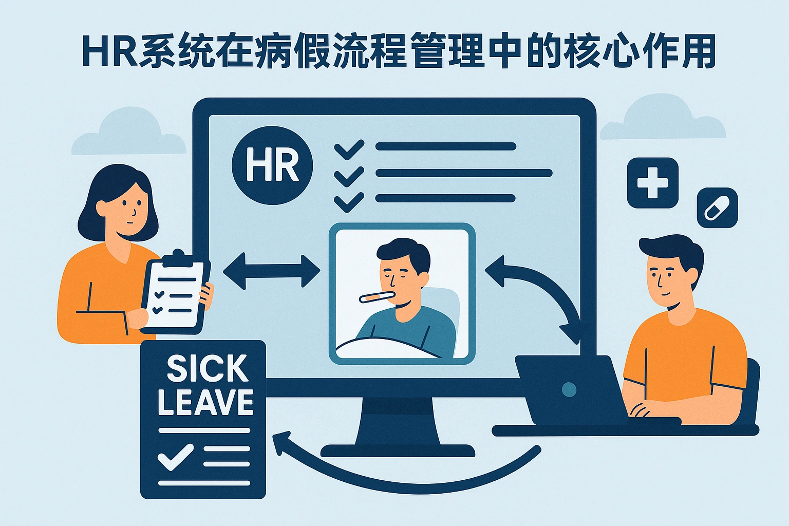 HR系统在病假流程管理中的核心作用