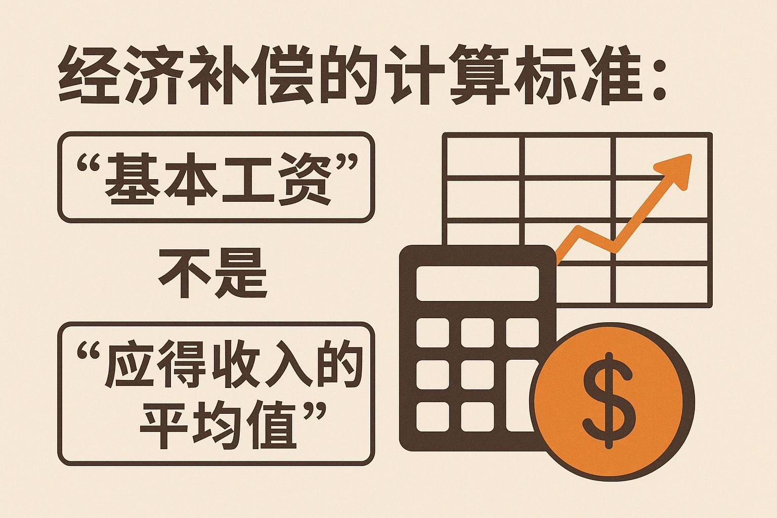 2. 经济补偿的计算标准：不是“基本工资”，而是“应得收入的平均值”