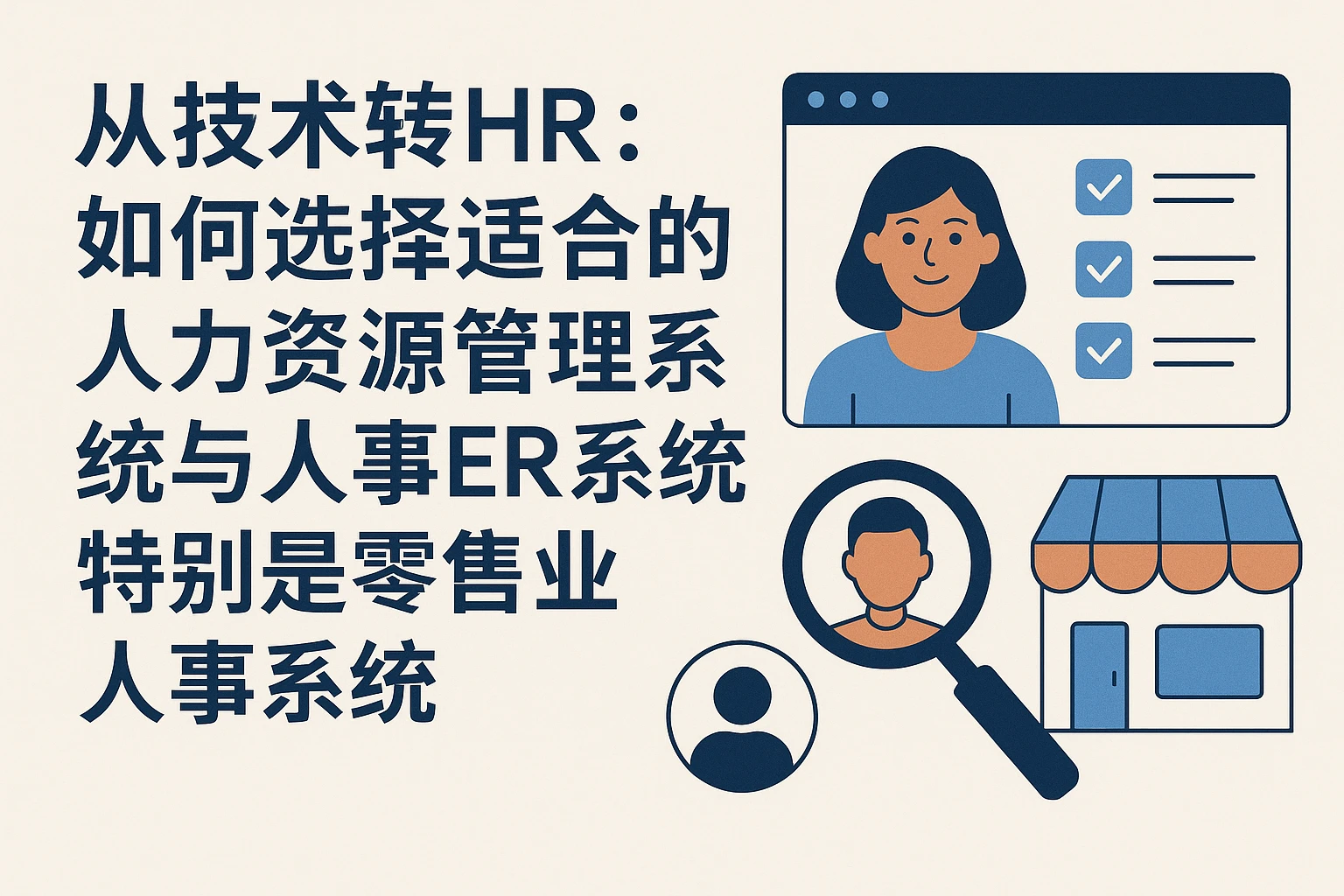 从技术转HR:如何选择适合的人力资源管理系统与人事ERP系统,特别是零售业人事系统