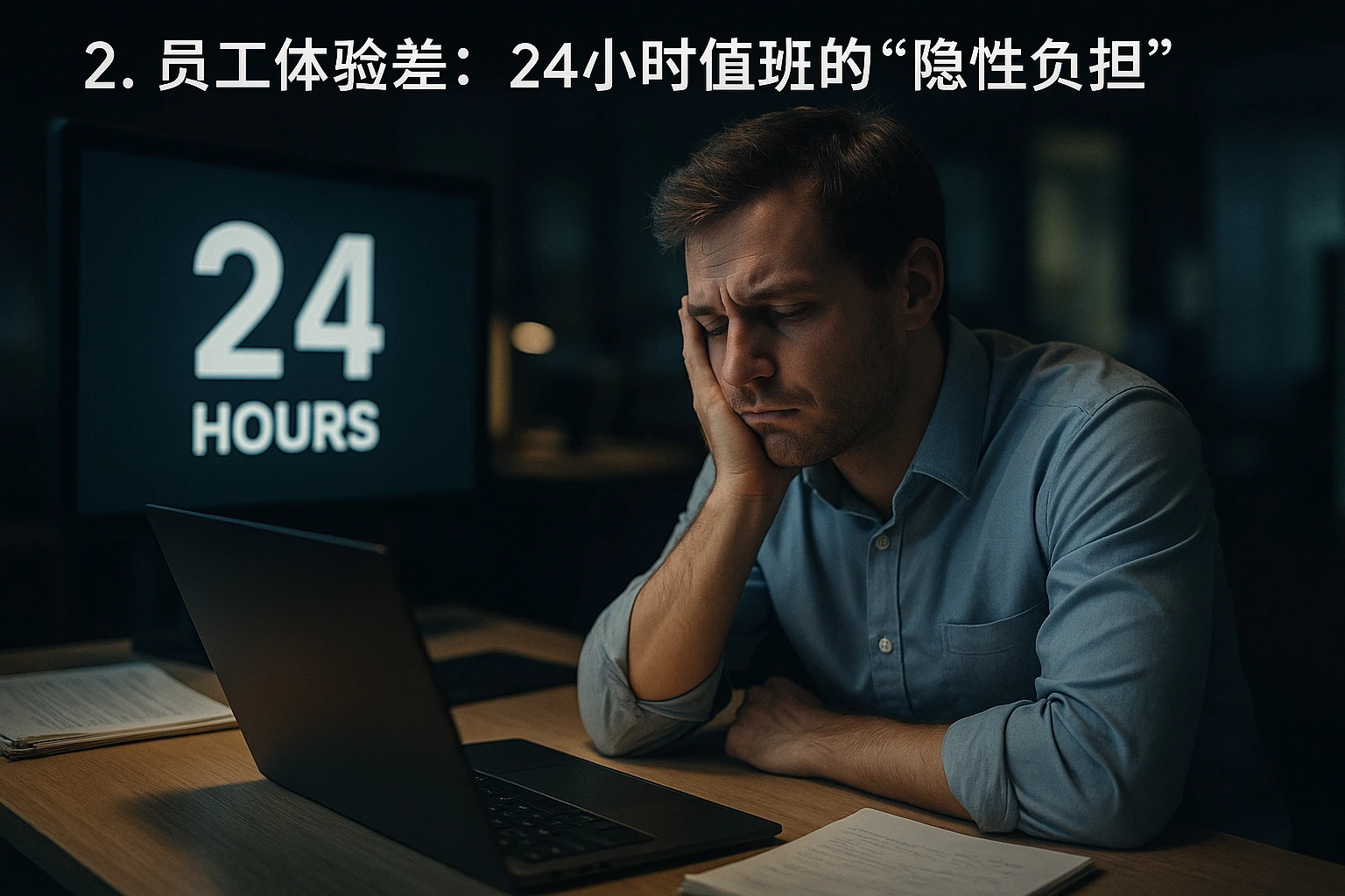 2. 员工体验差：24小时值班的“隐性负担”