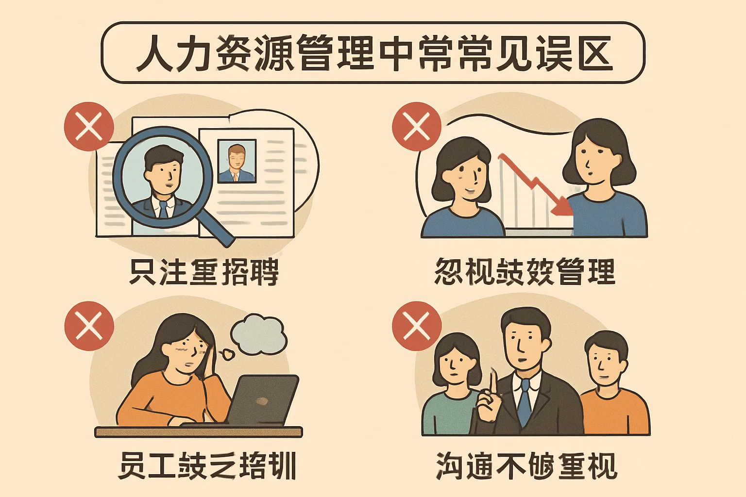 人力资源管理中的常见误区