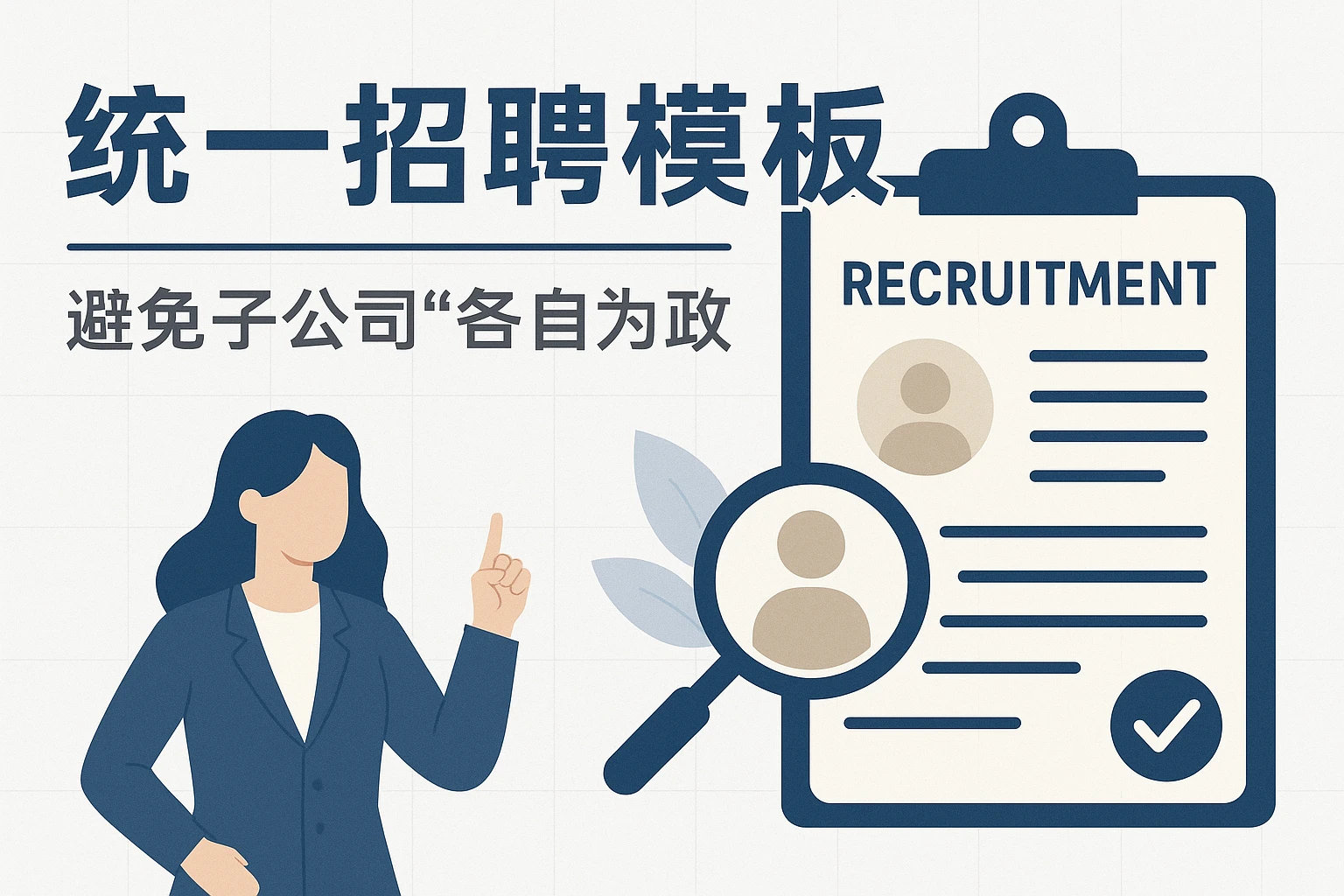 2. 统一招聘模板：避免子公司“各自为政”
