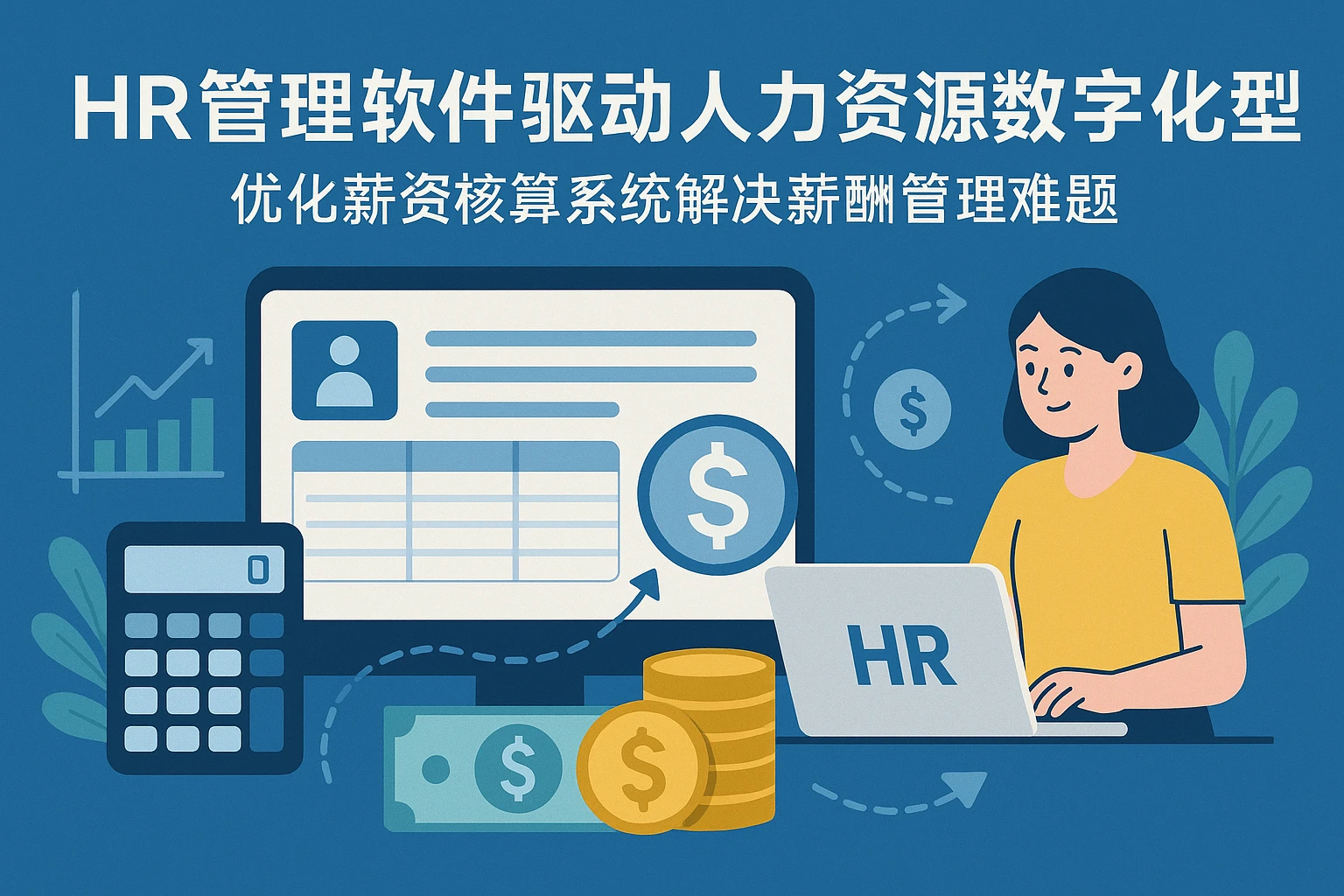 HR管理软件驱动人力资源数字化转型，优化薪资核算系统解决薪酬管理难题