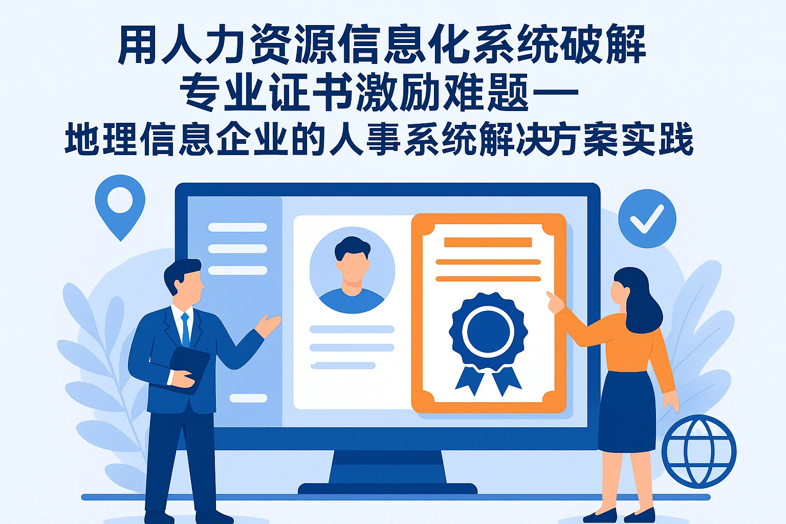 用人力资源信息化系统破解专业证书激励难题——地理信息企业的人事系统解决方案实践
