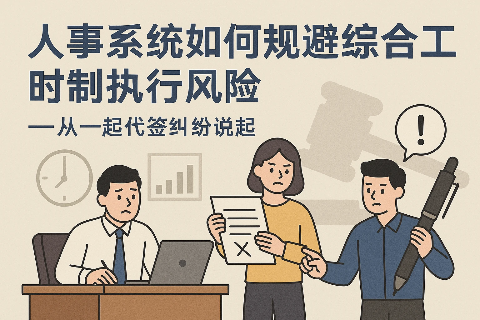 人事系统如何规避综合工时制执行风险——从一起代签纠纷说起