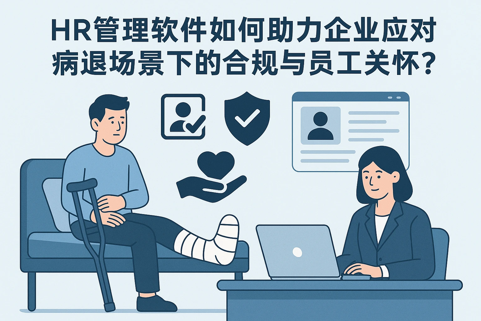 HR管理软件如何助力企业应对病退场景下的合规与员工关怀？