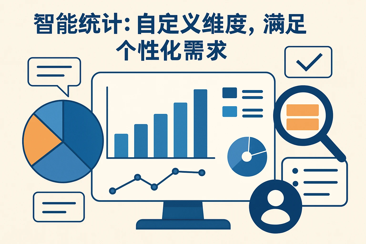 2. 智能统计：自定义维度，满足个性化需求