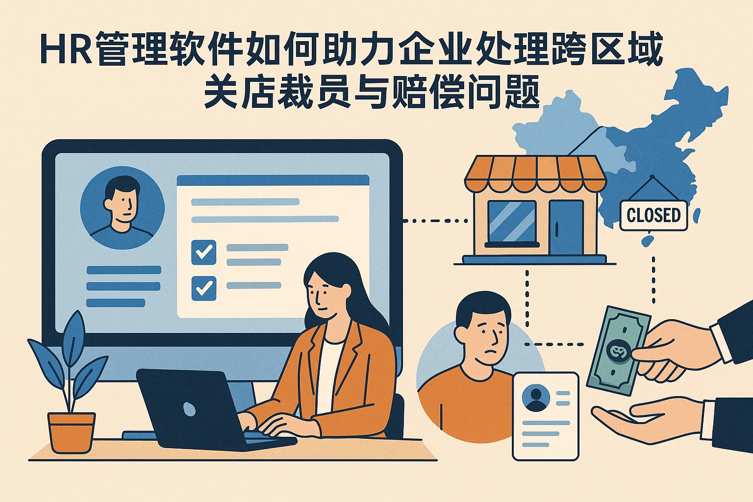 HR管理软件如何助力企业处理跨区域关店裁员与赔偿问题