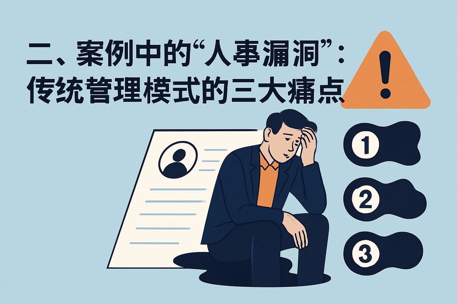 二、案例中的“人事漏洞”:传统管理模式的三大痛点