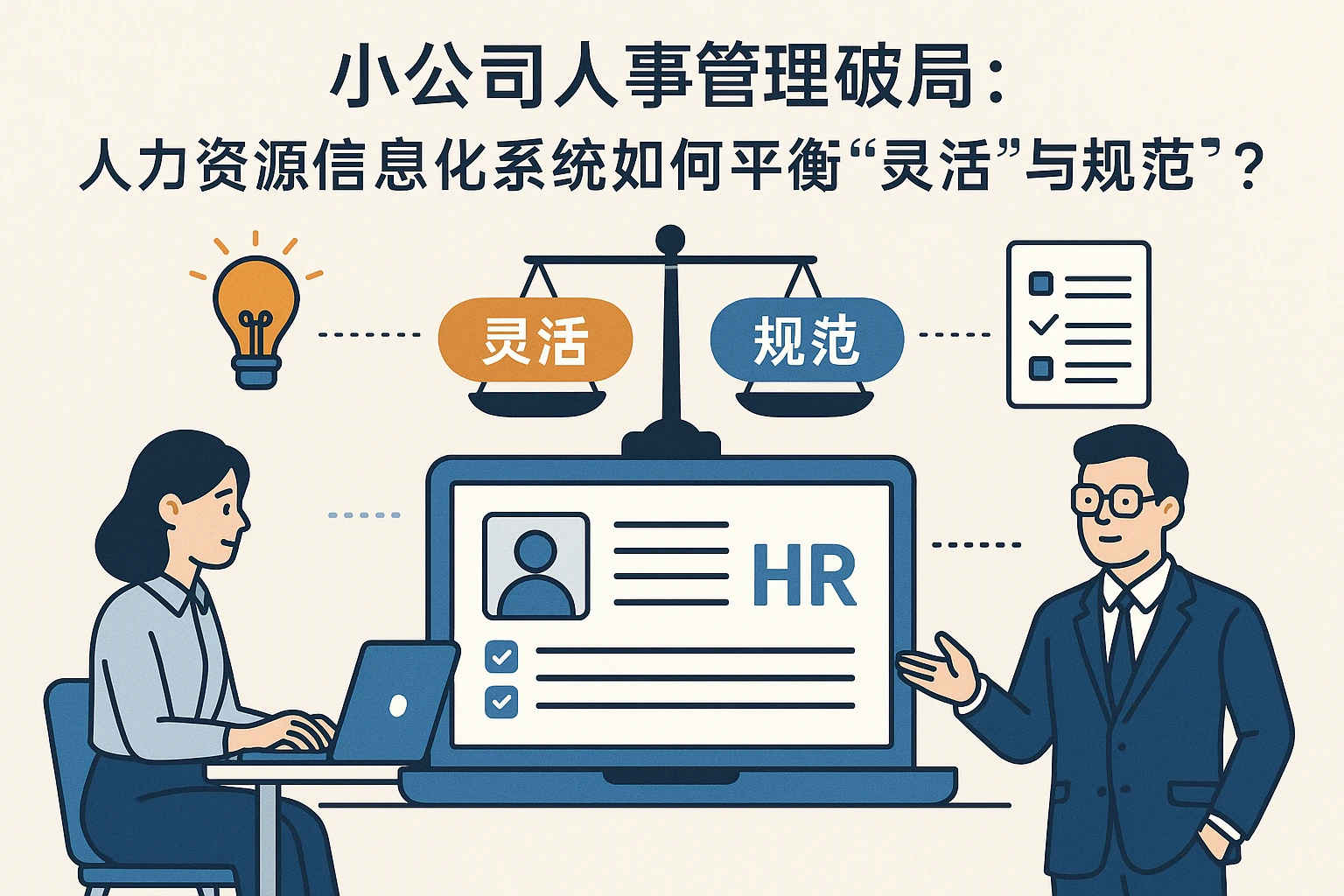 小公司人事管理破局：人力资源信息化系统如何平衡“灵活”与“规范”？