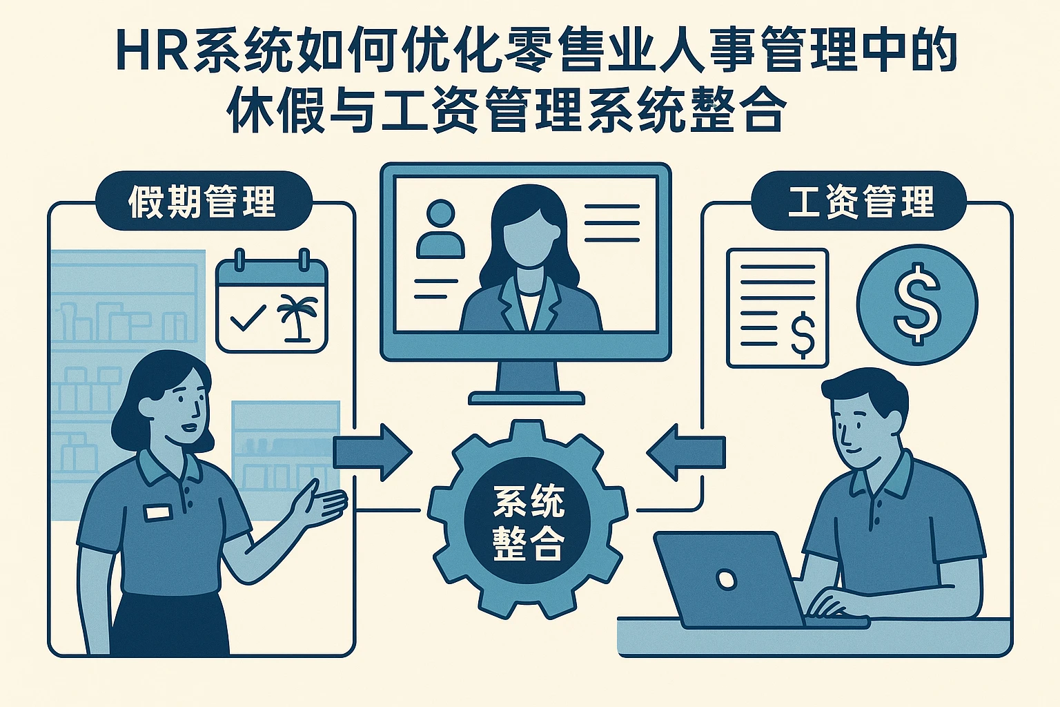 HR系统如何优化零售业人事管理中的休假与工资管理系统整合