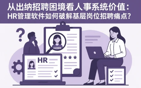 从出纳招聘困境看人事系统价值：HR管理软件如何破解基层岗位招聘痛点？