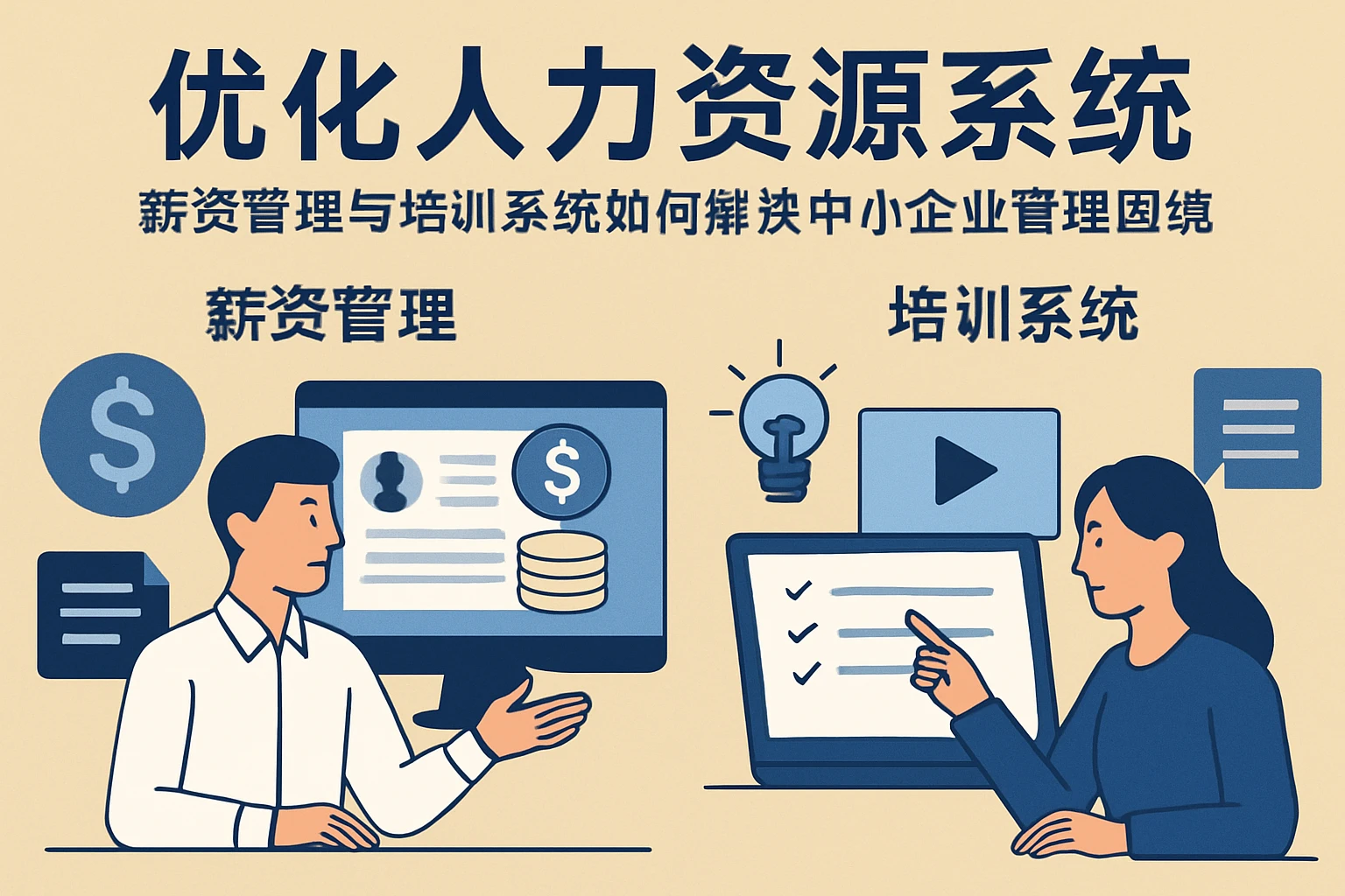 优化人力资源系统：薪资管理与培训系统如何解决中小企业管理困境
