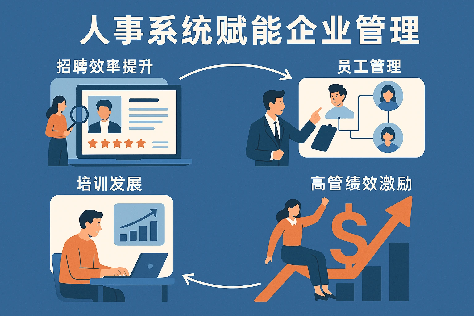 人事系统赋能企业管理:从招聘效率提升到高管绩效激励的全链路解决方案
