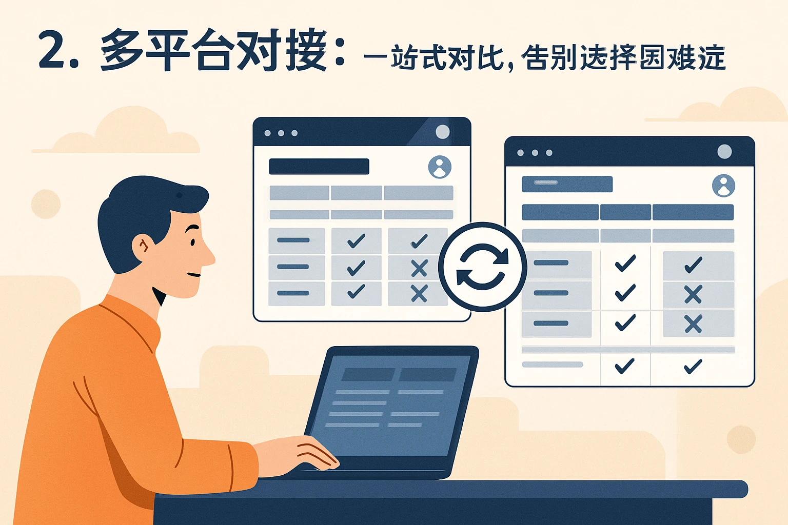 2. 多平台对接:一站式对比,告别选择困难症