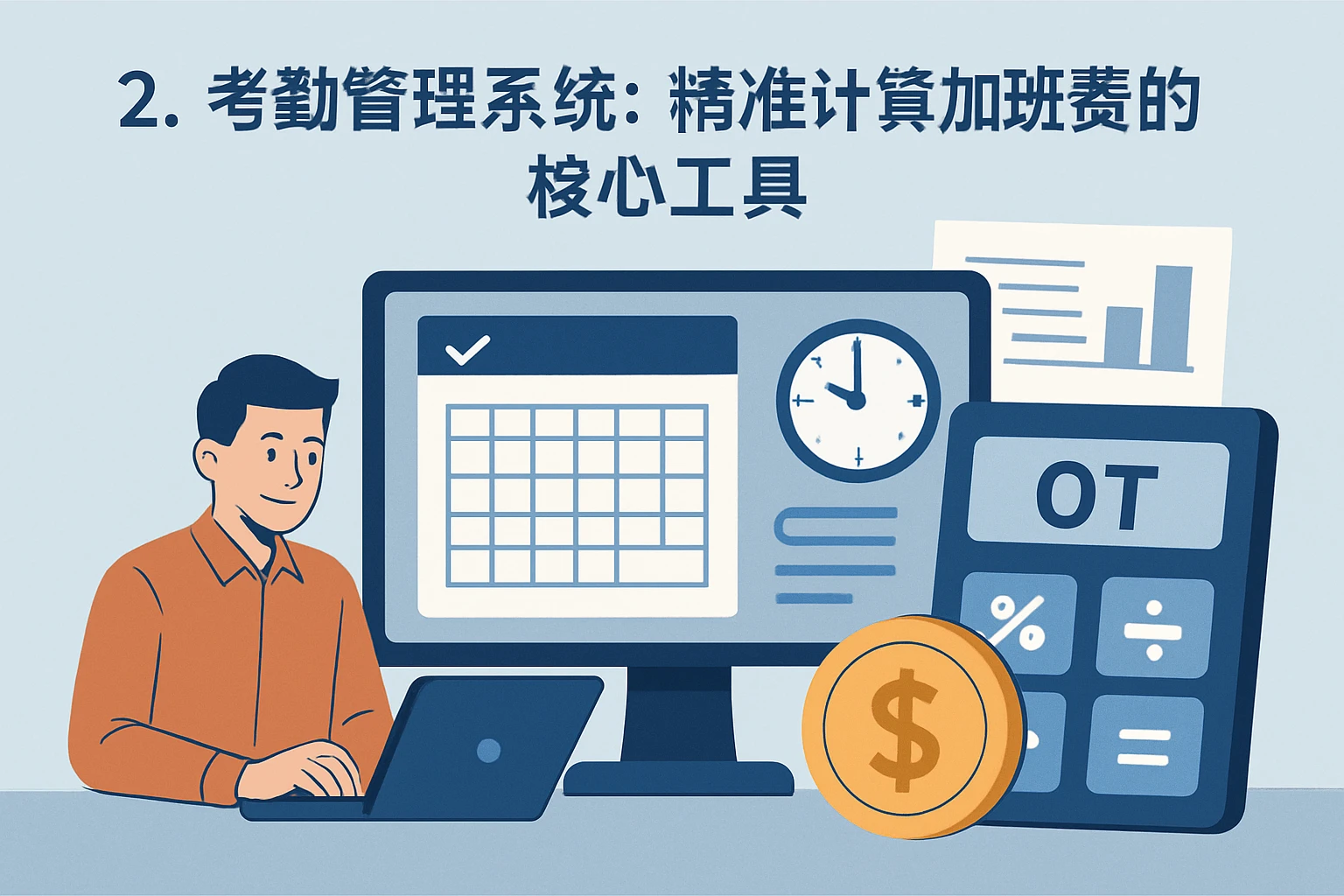 2. 考勤管理系统：精准计算加班费的核心工具