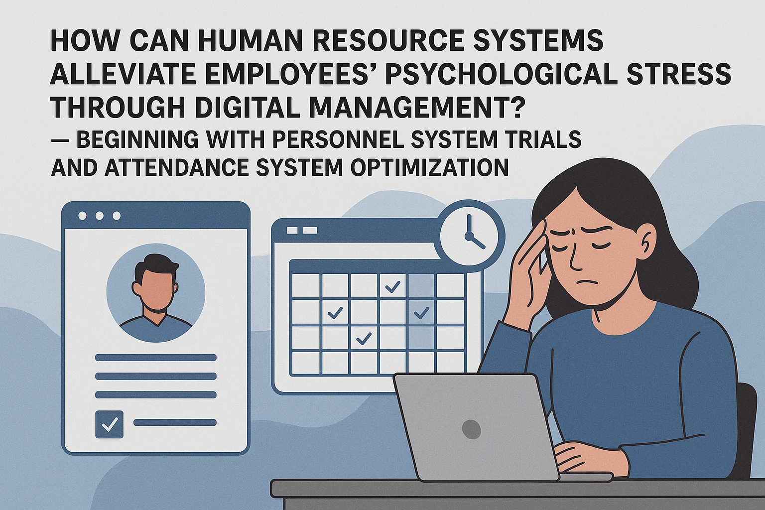 人力资源系统如何通过数字化管理缓解企业员工心理压力？——从人事系统试用与考勤系统优化说起