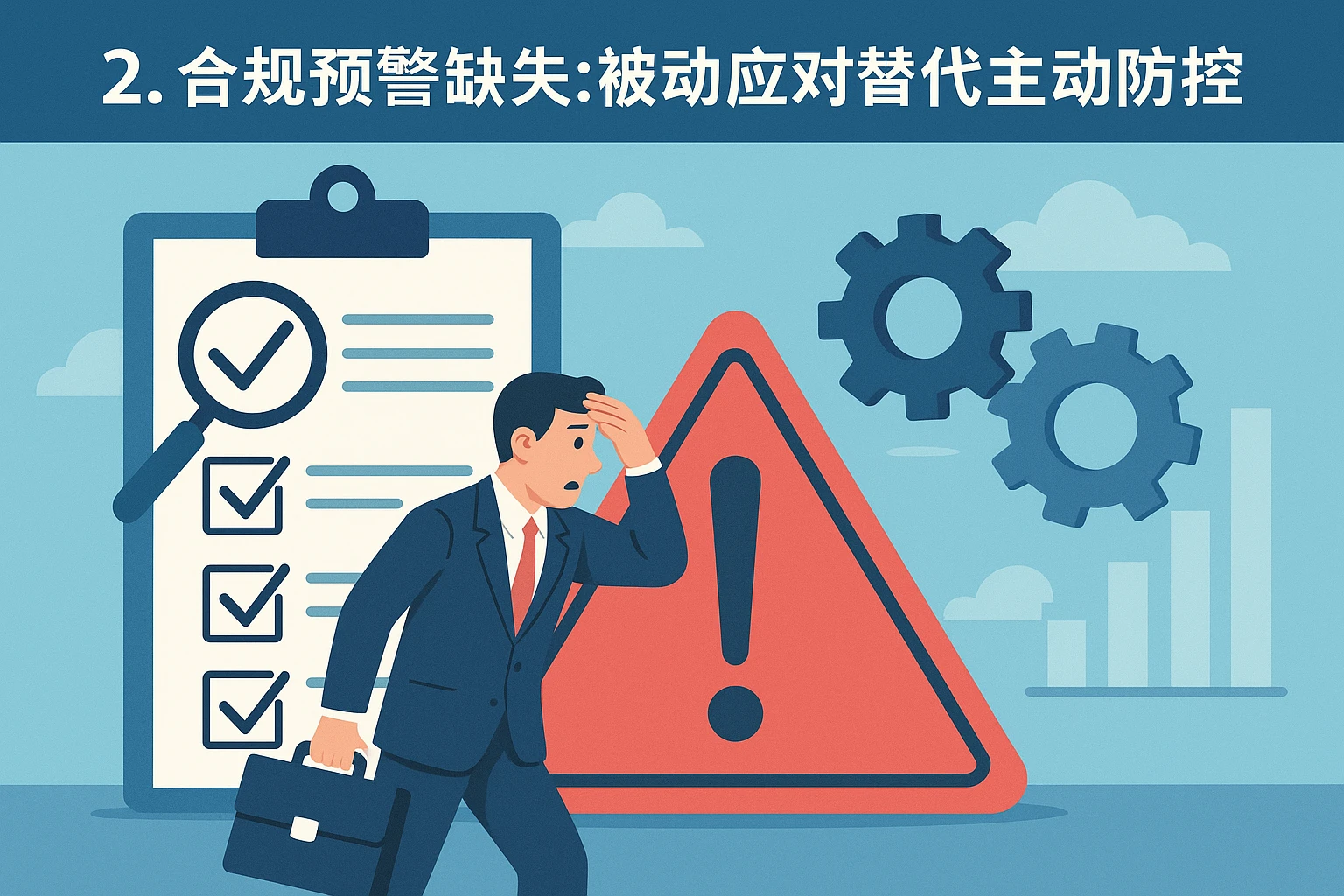 2. 合规预警缺失：被动应对替代主动防控