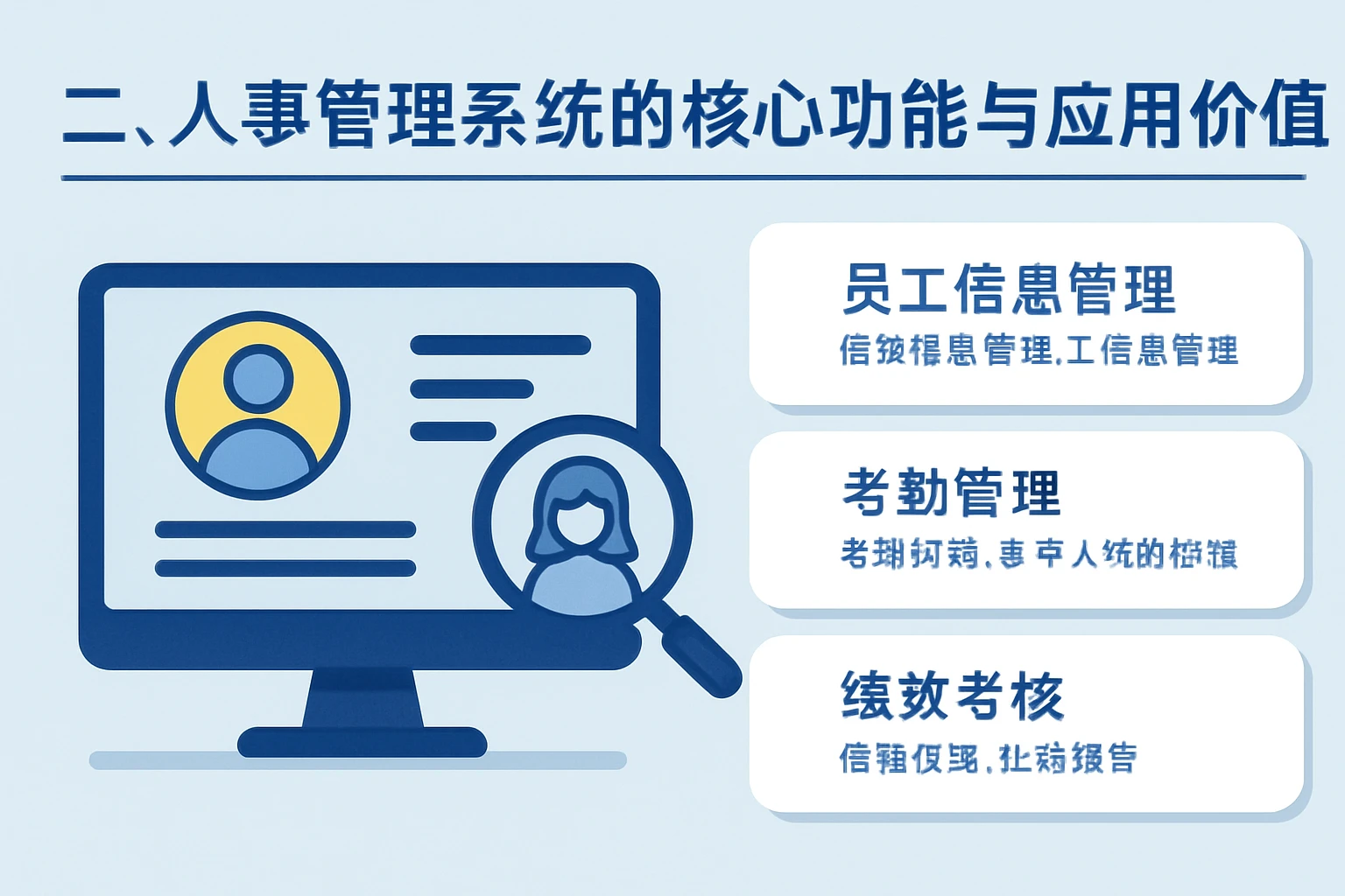 二、人事管理系统的核心功能与应用价值