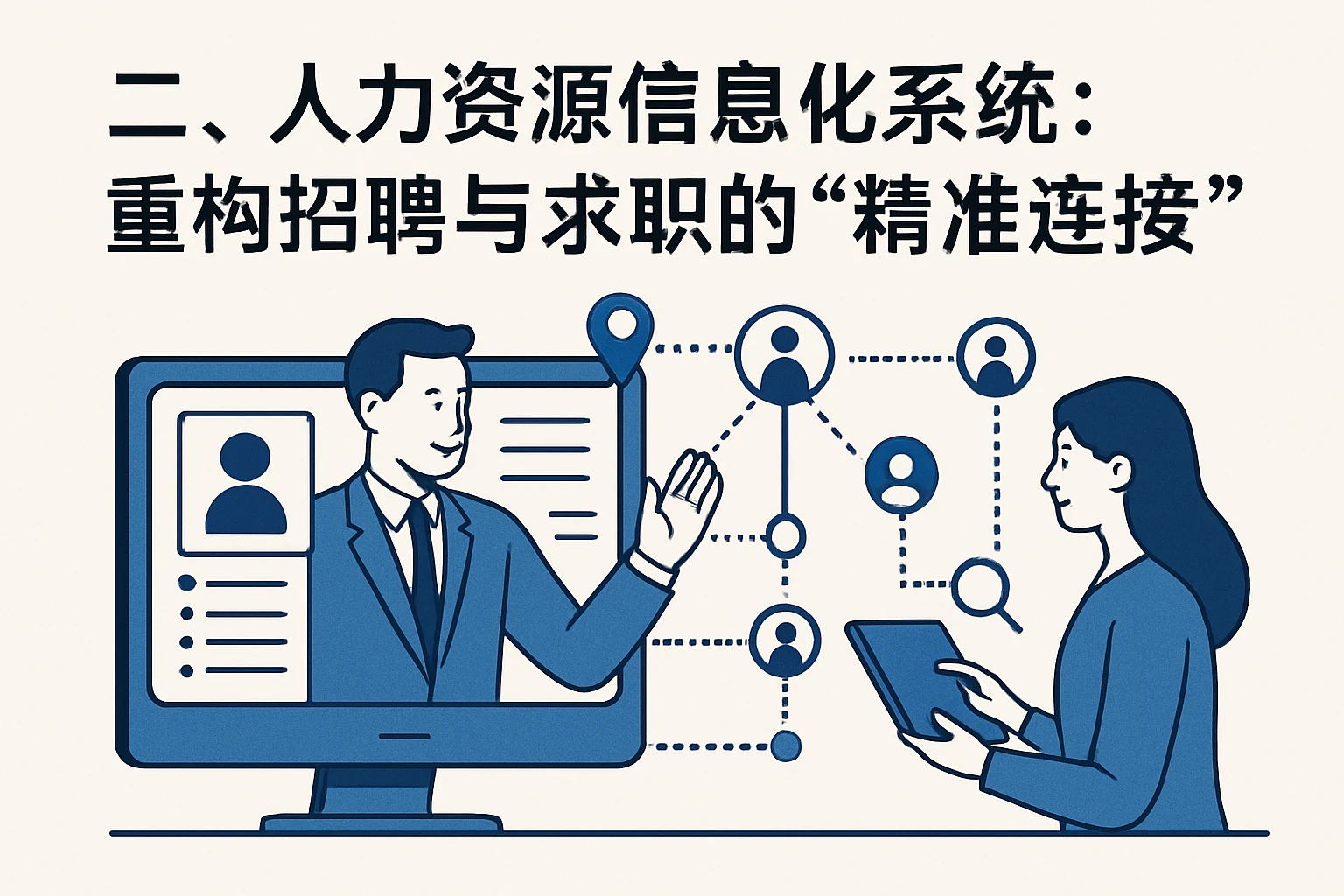二、人力资源信息化系统：重构招聘与求职的“精准连接”