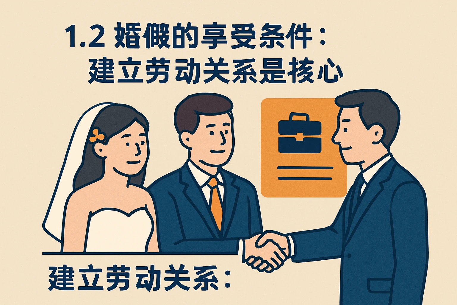 1.2 婚假的享受条件:建立劳动关系是核心